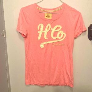 Pink short sleeve shirt